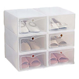 Caja Organizadora De Zapatos Plegable, Apilable, De Plástico