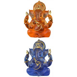 2 Piezas De Estatuillas De Ganesha, Estatuas Del Señor