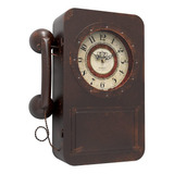 Reloj De Pared Retro Antiguo Con Caja Fuerte Oculta, Funcion