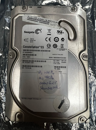 Hd Seagate Enterprise 1tb Sas Servidor St1000nm0001