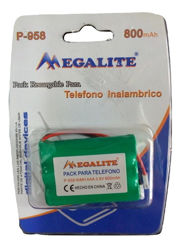 Bateria Recargable Telefonos Inalambricos 3 Aaa 3.6v 800mah