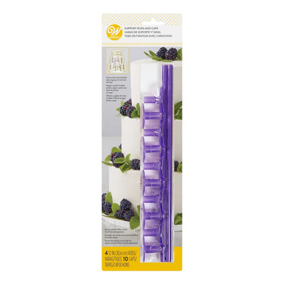 Varillas De Soporte Y Tapa Para Pastel 30 Cm Wilton Color Morado | Envío gratis