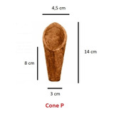 Kit Vaso Fibra Coco Cone Plantas Orquídea Tamanho 10 P + 6 M