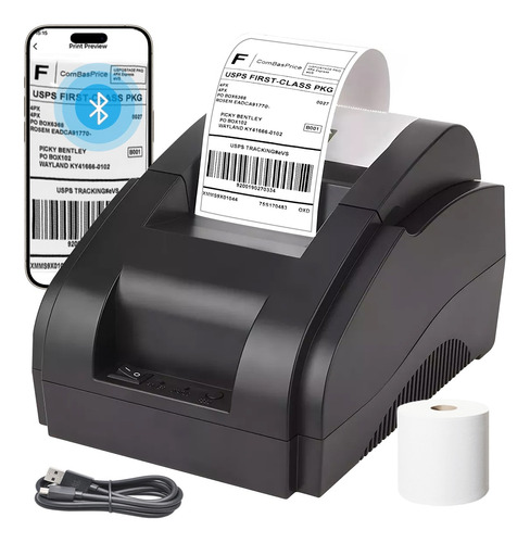  Impresora Termica Tickets Portátil Bluetooth Punto De Venta