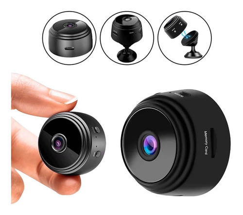 Mini Câmera Espiã A9 Visão Noturna Com Gravador Voz E Imagem