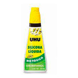 Adhesivo Silicona Fria Liquida Uhu 200ml Pegamento Pega Todo