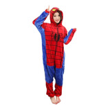 Pijama Mameluco Spiderman Disfraz Cosplay Adulto 