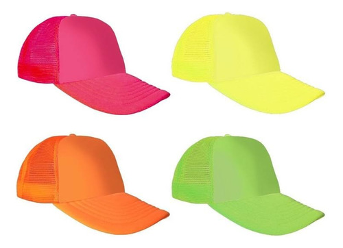 Gorra Trucker Fluo Fullcolor - Promo X 48 U Cotillón Carioca