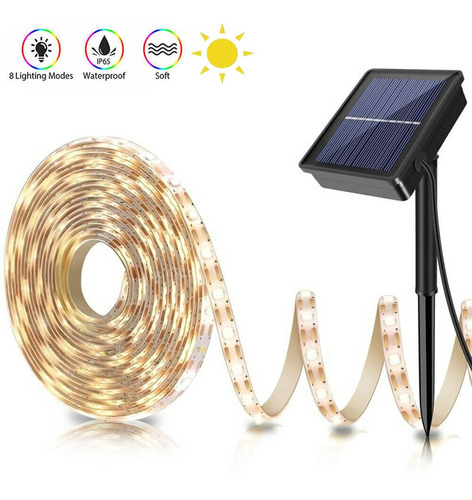 Guirnalda De Guirnaldas De Luces Led Solares De 5 M Con Cint