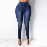 Jeans De Cintura Alta Para Mujer Vaqueros Ajustados