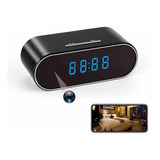 Camara Espia Reloj Hd 1080p Wifi Sensor Movimiento Hopemob Color Negro