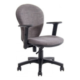 Silla Beta Negra Oficina Con Apoyo Lumbar Base Negra