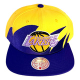 Gorra Mitchell & Ness Nba Sharktooth Snapback Hwc Lakers