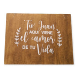 Letrero Para Bodas- Pajecitos En Vinilo Sobre Madera 