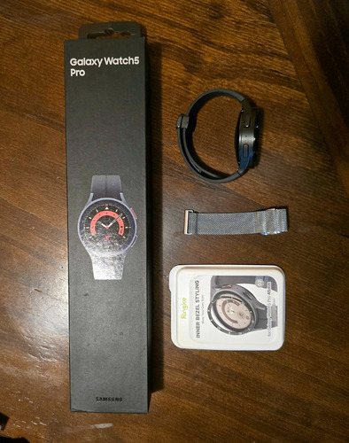 Samsung Galaxy Watch 5 Pro Color Negro Mas Accesorios