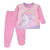 Pijama Bebé Niña Conjunto Polar Sustentable Rosado H2o Wear