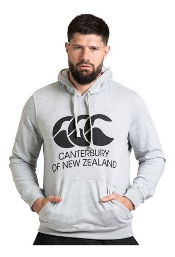 Buzo Canguro Rústico Canterbury Ccc Of New Zealand Gris