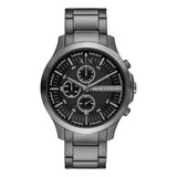 Reloj Hombre Ax Hampton De Acero2 Correa Plomizo