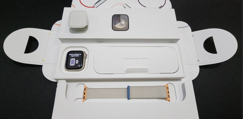 Apple Watch Series 9 41mm Starlight Cellular Pulseira Loop