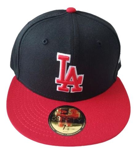 Gorra Dodgers Combinada Negro/rojo 59fifty