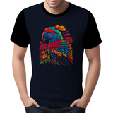 Camisa Camiseta Aves Araras Vermelha Cores Papagaios Hd 1