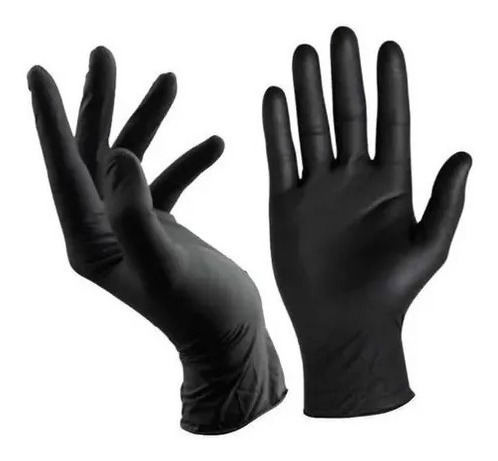 Guantes Nitrilo Negro Caja 100 Unidades Talla S Negro