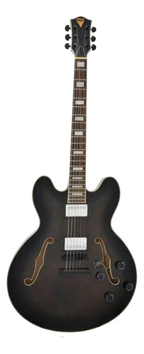 Guitarra Elétrica Phx Eclipse Ac-1 De  Tília Preta Verniz Com Diapasão De Pau-rosa