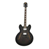 Guitarra Elétrica Phx Eclipse Ac-1 De  Tília Preta Verniz Com Diapasão De Pau-rosa