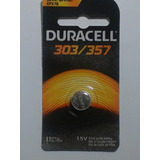 Bateria Botão Duracell D303/357b 1.5v-duralock-