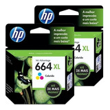 Cartucho Hp 664xl Preto 664xl Color Kit Original Lacrado