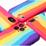 Capinha Celular Compatível Com iPhone 11 Arco Íris