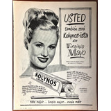 Kolynos Crema Dental Antiguo Aviso Publicitario De 1949