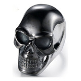 Anillo De Calavera Negra Estilo Punk Para Hombre, Accesorios