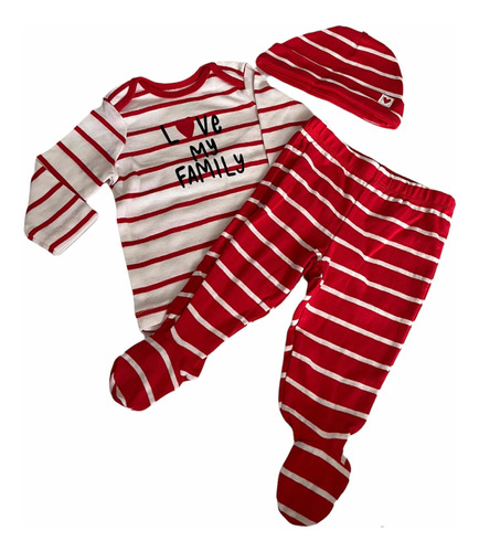 Conjunto Carters Bebe Set Primera Muda Bebe Algodón 3m 