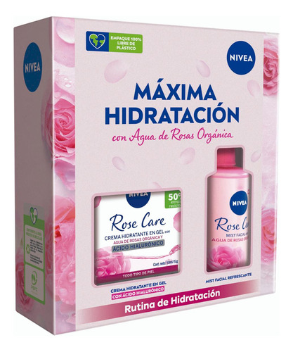Pack Nivea Roses Care Crema Día 50 Ml + Mist 150 Ml