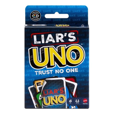Uno Liar's Juego De Cartas Mattel No Confies En Nadie