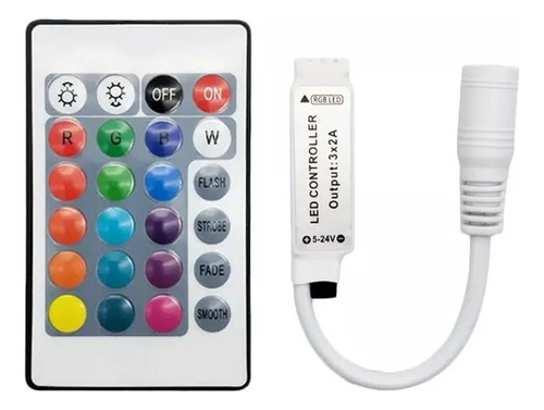 Controlador Rgb Control 44 Teclas Para Cinta Led Rgb 