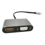 Adaptador - Dm Cable Mini Dp-m A Hdmi-h +vga-h 1080p