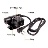 Ptt U94 Plug Adaptador Para Fone Tático