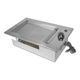 Chapa Lanches Gas De Embutir Jx Metais 51 X 32 Cm - Inox 304