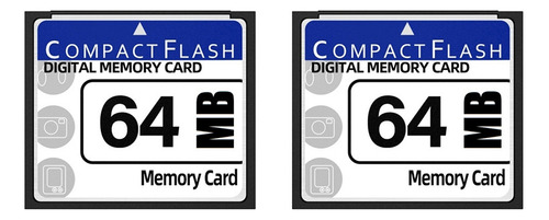 2 Tarjetas De Memoria Compact Flash De 64 Mb Para Cámara, Ma