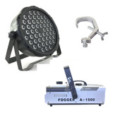 Kit 18 Par Led Slim 54 Leds De 3w   Fumaça 1500w   Garras