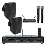 Kit Som Completo Para Karaoke Na Tv Amp. Frahm Caixa Jbl