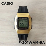Reloj Casio F201wam-9 Vintage Dorado  Somos Tienda 