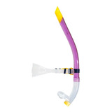 Snorkel Frontal Plus Color Rosa Con Amarillo Marca Escualo