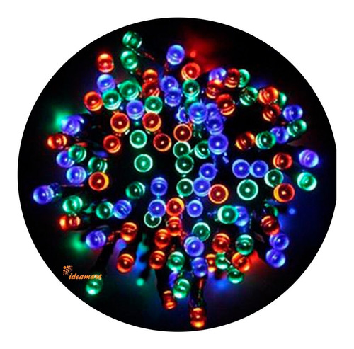 Pisca Pisca Natal 8 Funções Led Color 110v 10m Fio Verde