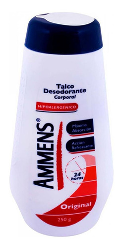 Talco Corporal Ammens Desodorante Original 250g