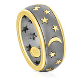 Anillo De Plata Vermeil Y Dark Silver Twiling Tous