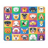 Dog Lover Mouse Pad, Razas De Perros Perfiles Mascotas Pasto