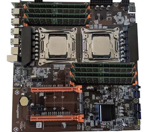 Kit Placa Mãe Dual, 2x Xeon E5-2695v4, 512gb Ddr4,fonte 650w